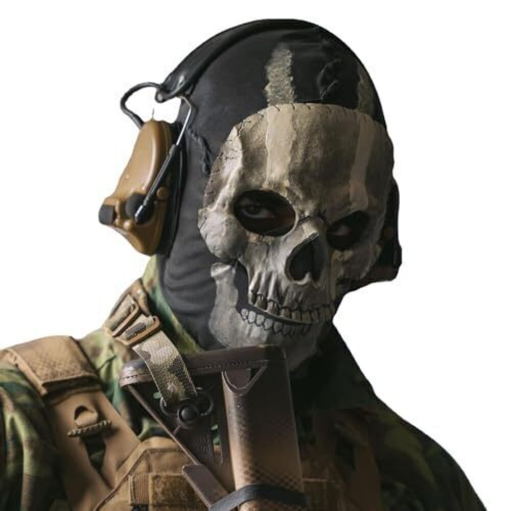 1062 Ghost Balaclava Skeleton Ski Mask Ghost Mask Halloween Cosplay Costume